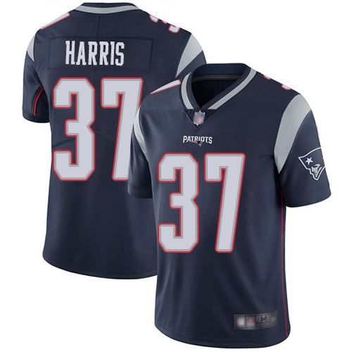 New England Patriots Football #37 Vapor Limited Navy Blue Men Damien Harris Home NFL Jersey->women nfl jersey->Women Jersey
